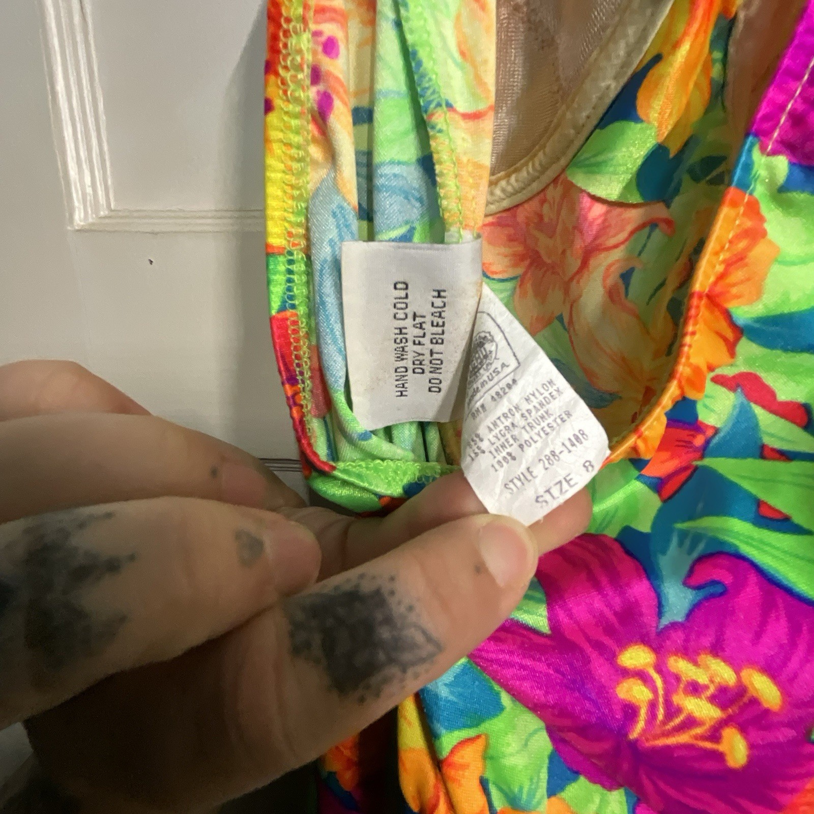 Vintage 1980’s Palisades Beach Club Swim Romper Women’s 8