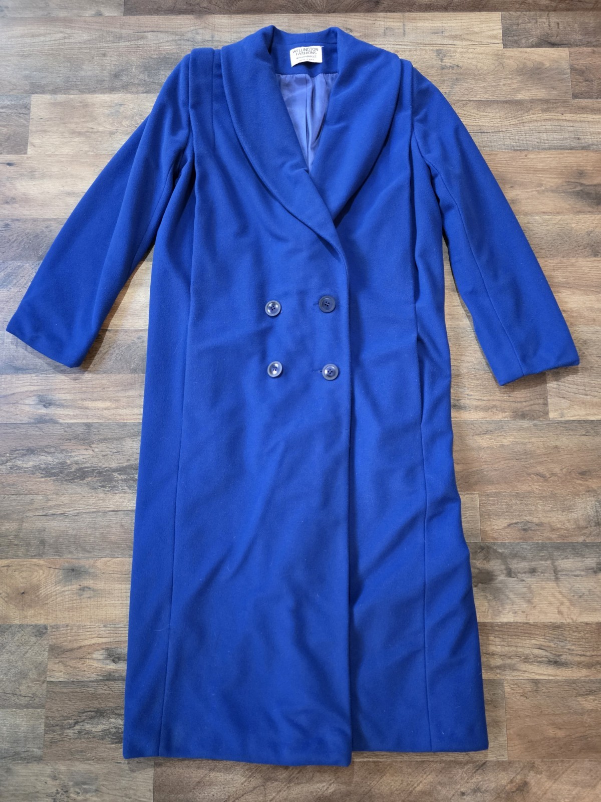 Wellington Fashions IGLWU Vintage 70’s Royal Blue Kashmiracle Full Length Coat S