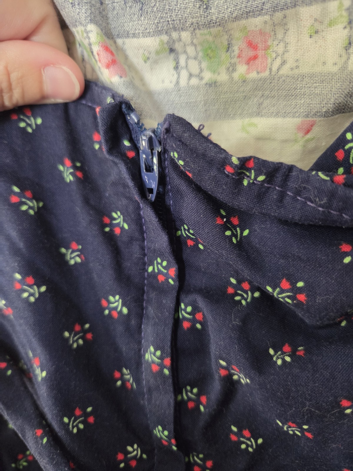Vintage 1970s? Halter Dress Boho Prairie