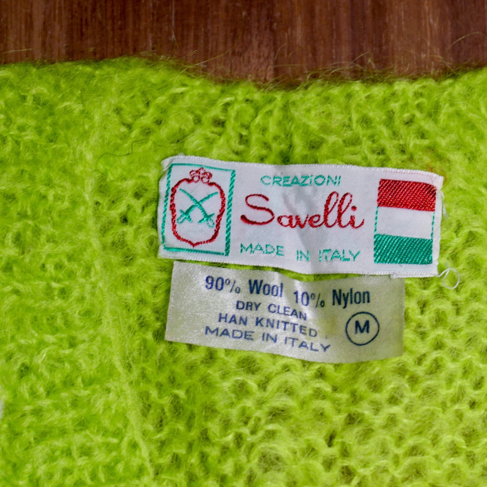 vintage 60s neon bright dayglo harlequin sleeveless sweater vest unique luxury