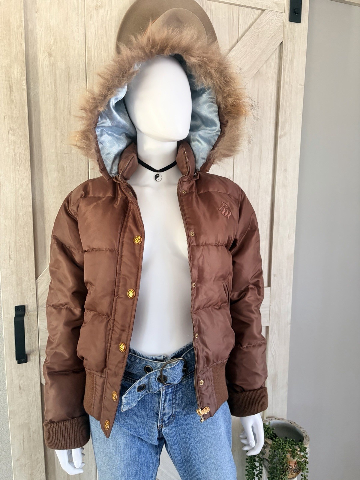 Vintage Y2K RocaWear Down Puffer Jacket