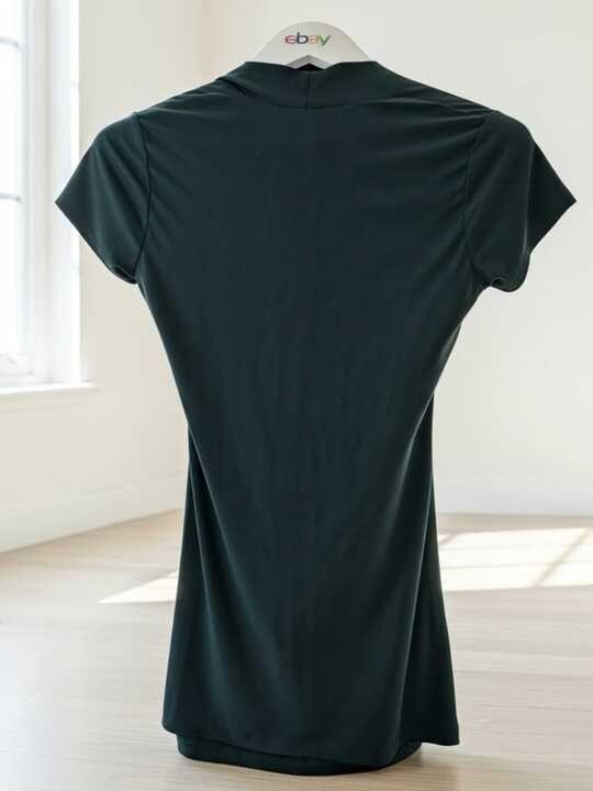 Vintage 1990s Vanity Black Draped Ruched Top Small RN 115594 Style#E2442