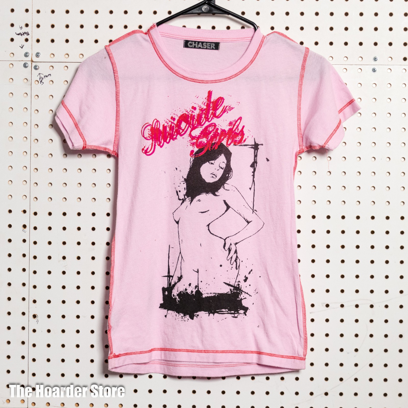 Chaser Suicide Girls Y2K Vintage Pin Up Baby Tee Shirt XS