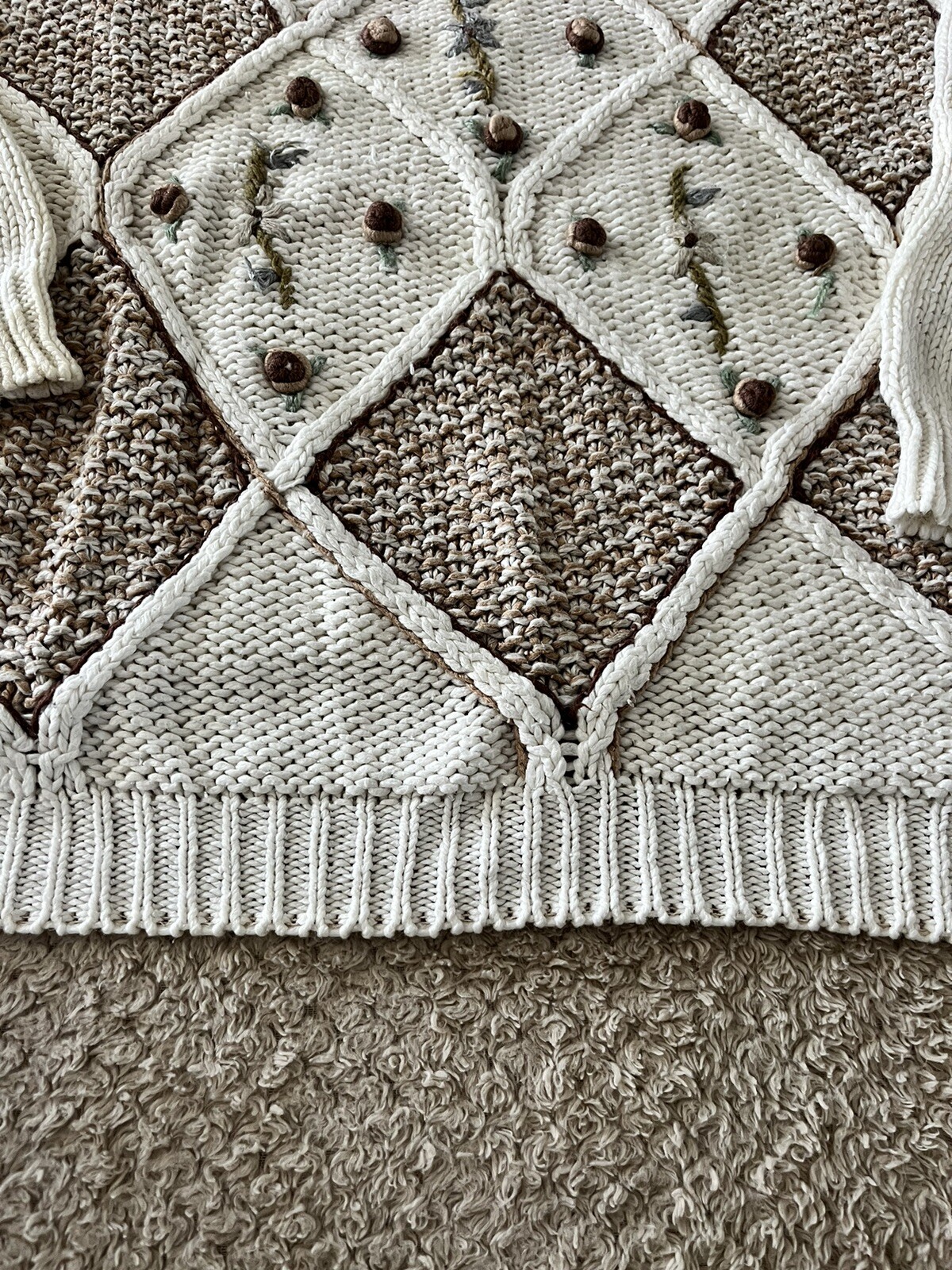 American Weekender Vintage 90’s Chunky Sweater GrandmaCore Cottage Core 1X