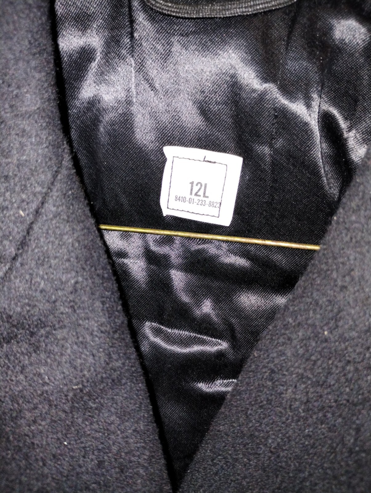 Vintage 1980s US Navy Womens Pea Coat Wool Thick Heavy Size 12 Long