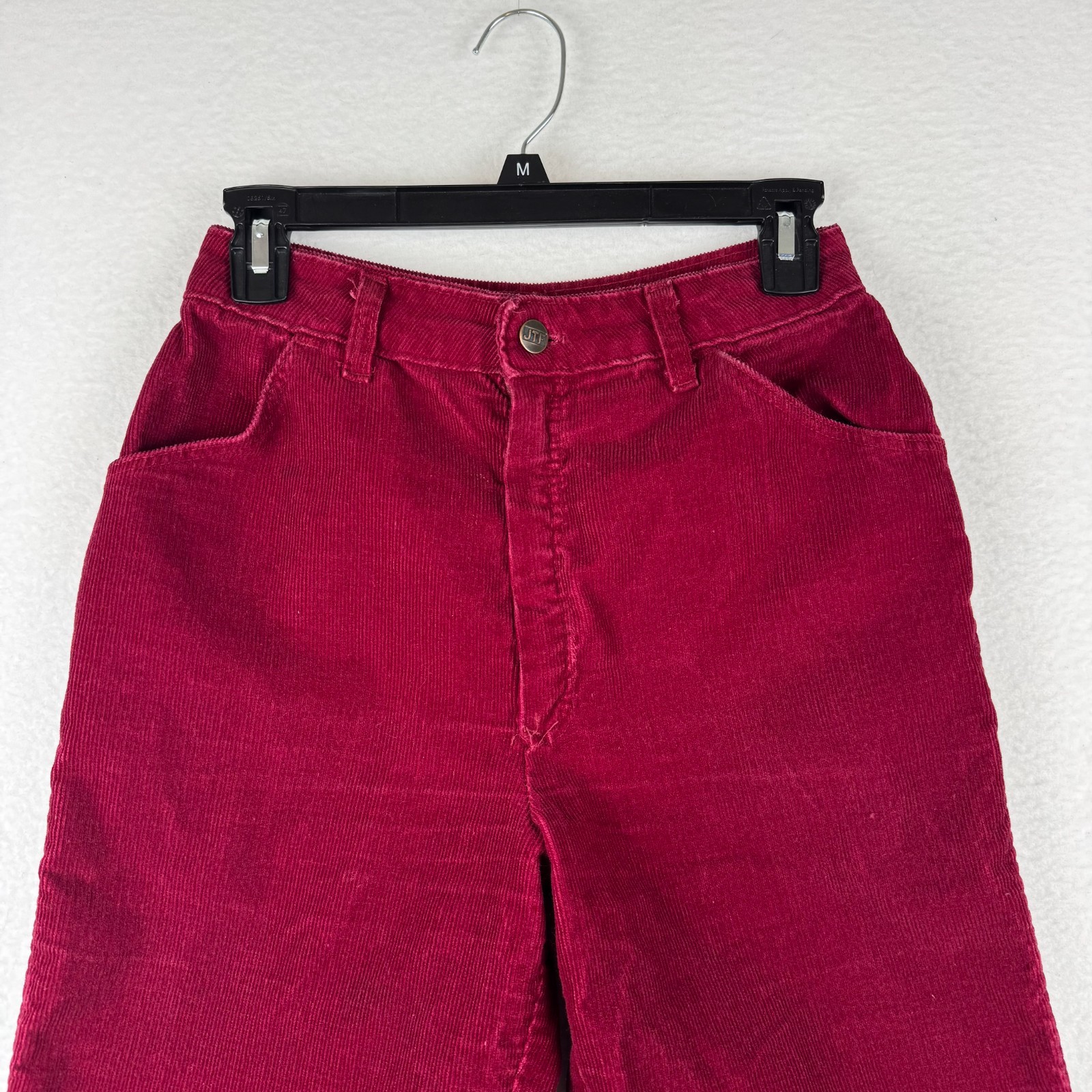 VTG 70s Sears Roebuck Jeans That Fit Women’s 10 26×30 Red Corduroy Talon 42 USA