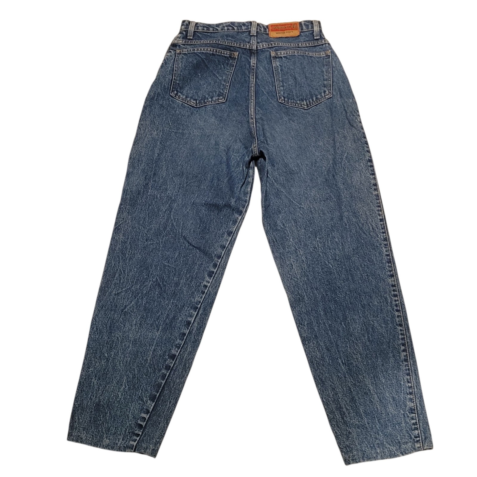 Vintage Sasson Modern Basics 29″ Waist Blue Denim Jeans Stained Distressed