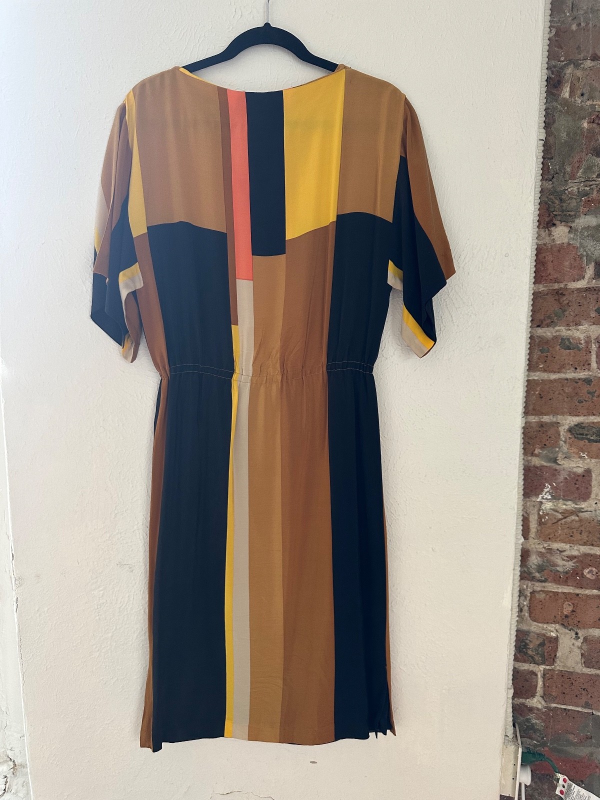 Rare casual and fancy vintage retro dress 60s 70s. 100% Silk