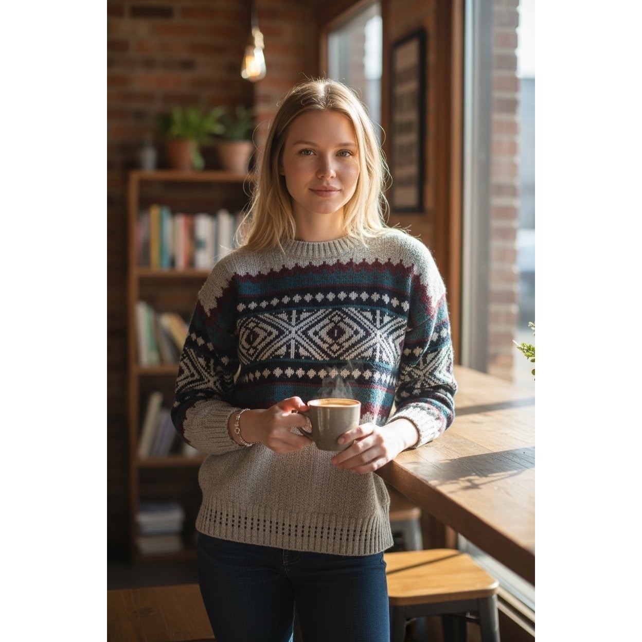 Vintage CC Courtenay chunky knit pullover sweater