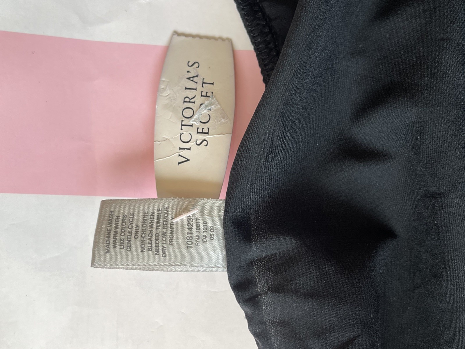 NWT VTG 2009 Victoria’s Secret Hiphugger, Ruffled BLOOMERS – Black / Large