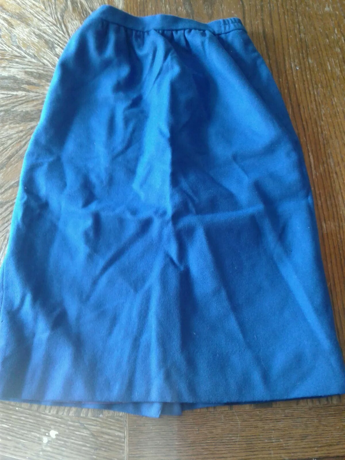 Vintage Saville Blue Wool 2 Piece Skirt Suit Size 6 (CB24)