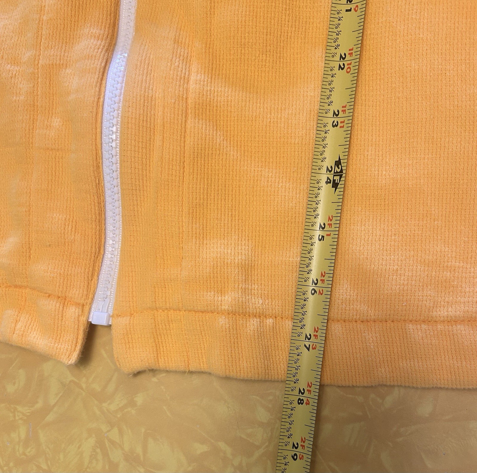 VTG 80s Yellow Tracksuit Sweatsuit Womens 100% Cotton Grandmacore Funnel Neck