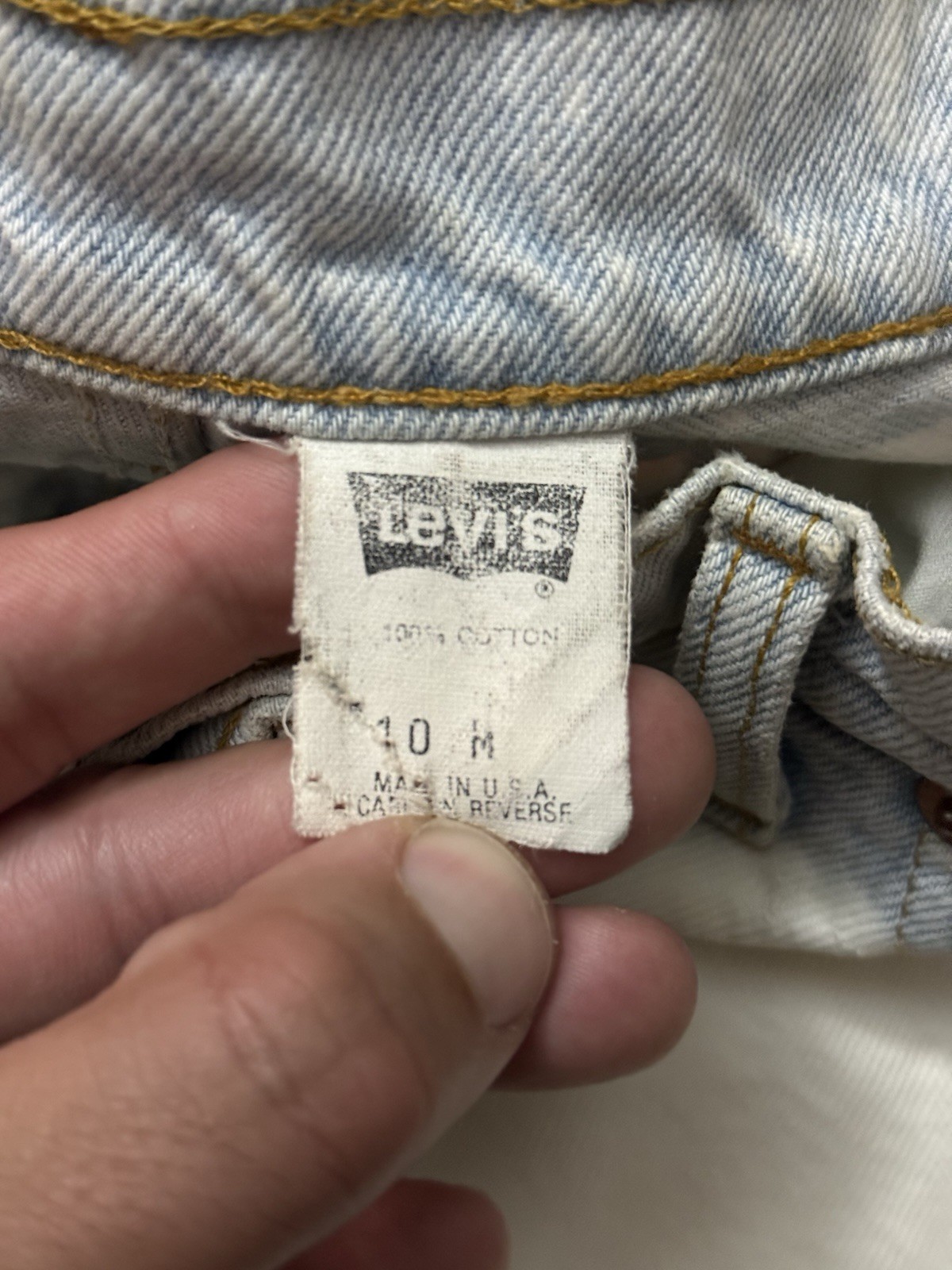 Women’s Vintage 90s Levis 16550-0233 Acid Wash Bleach Tie Dye Jeans 28/29 X 30