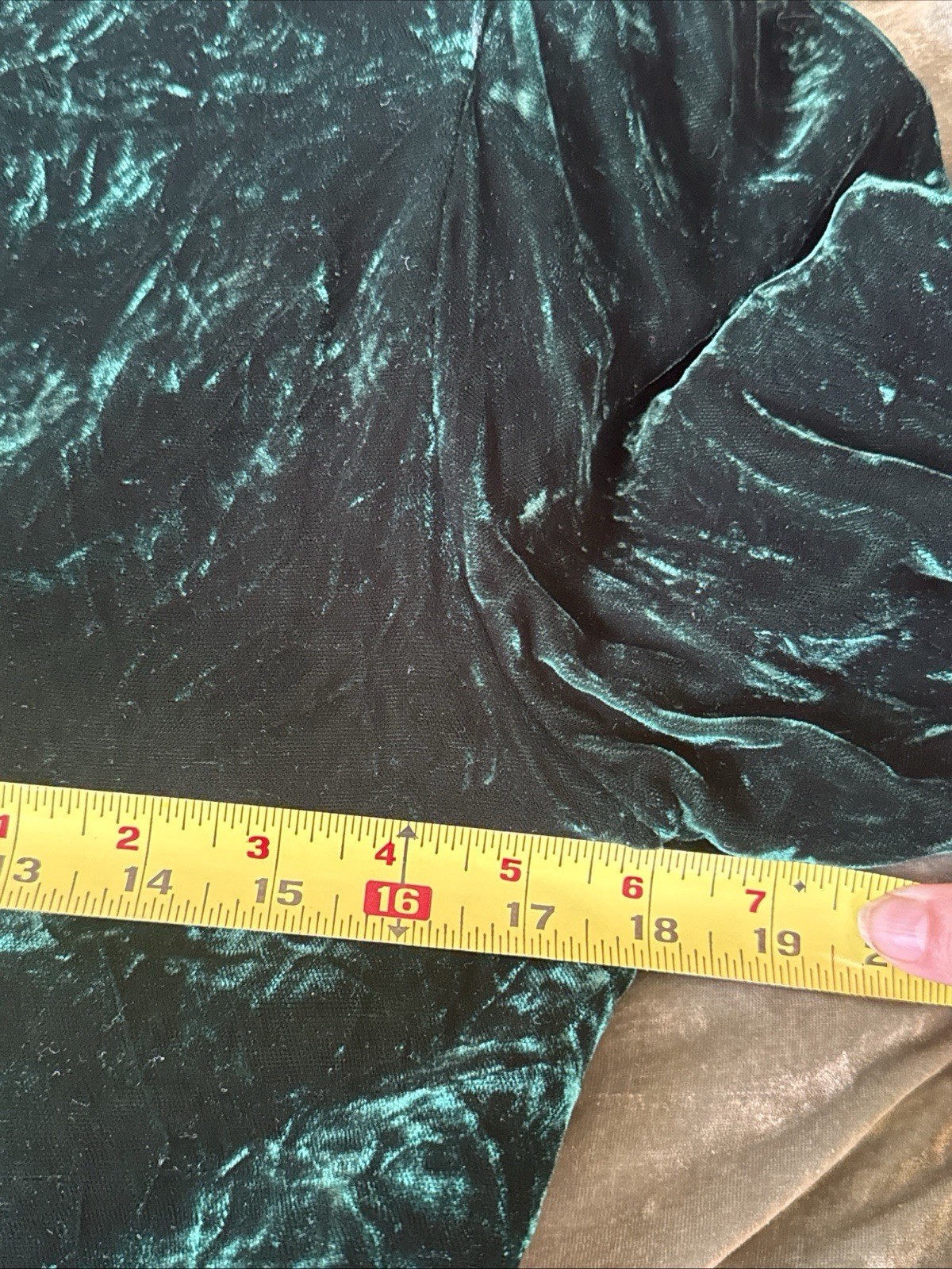 Vintage green Crushed velvet bolero Cropped jacket Size 9/10 Nu Mode Toronto