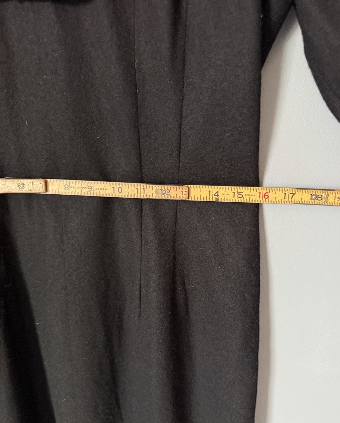 Edith Flagg Vintage Women’s 100% Wool Midi Pencil Old Money Dress Waist 32”