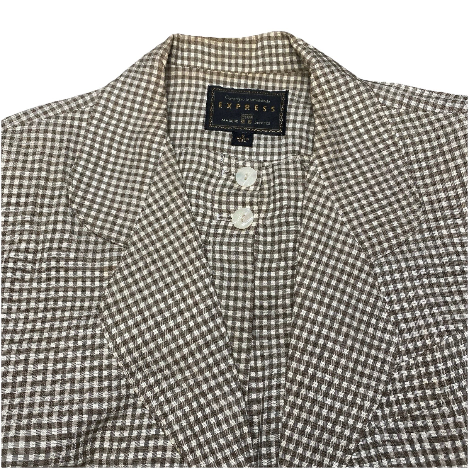 80s Compagnie Internationale Express Pantsuit Light Academia Boho Chic Gingham