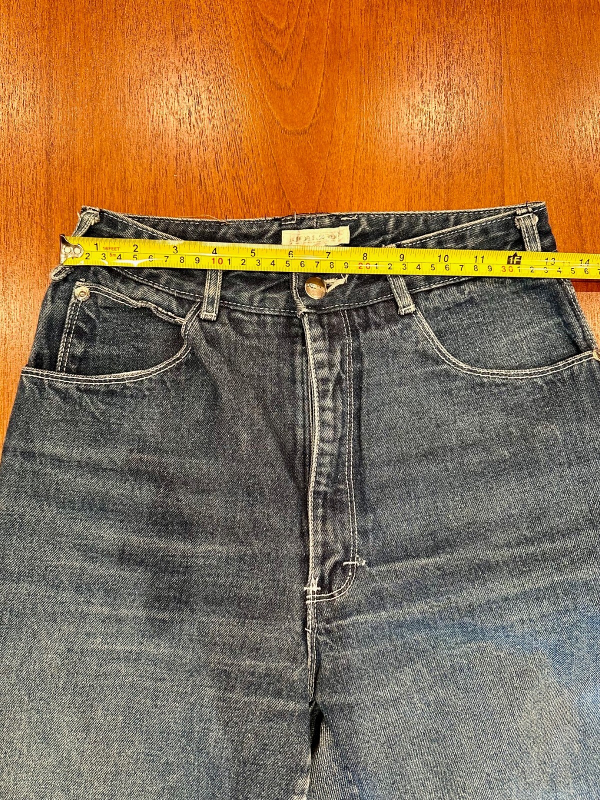 Jou Jou Vintage 90s Denim Blue Jeans Women’s Size 9-10 – Retro New Wave Glam!