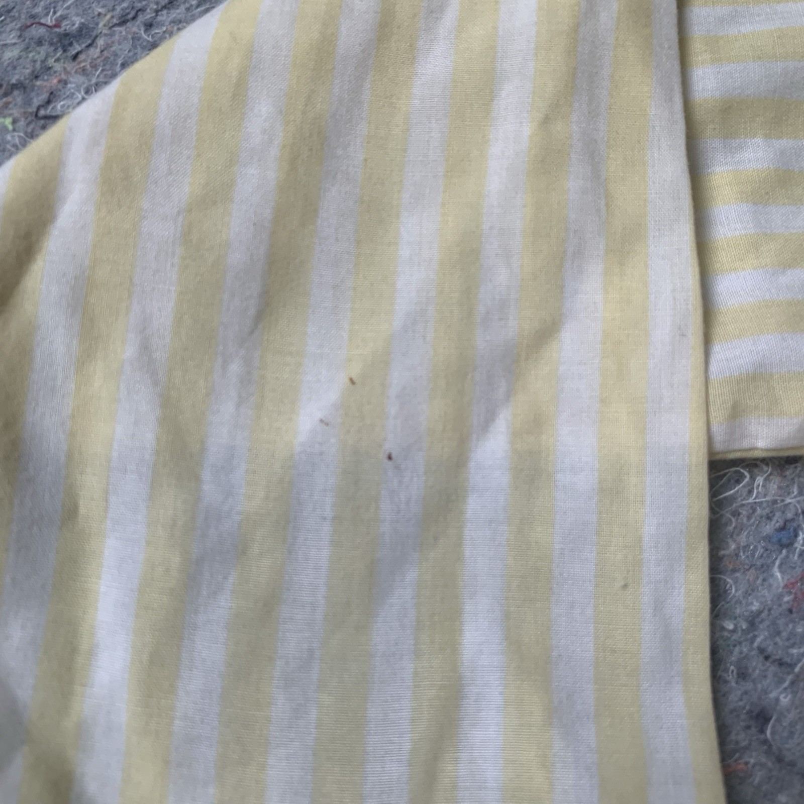 Vintage late 70s early 80s soft lightweight yellow white striped layering top