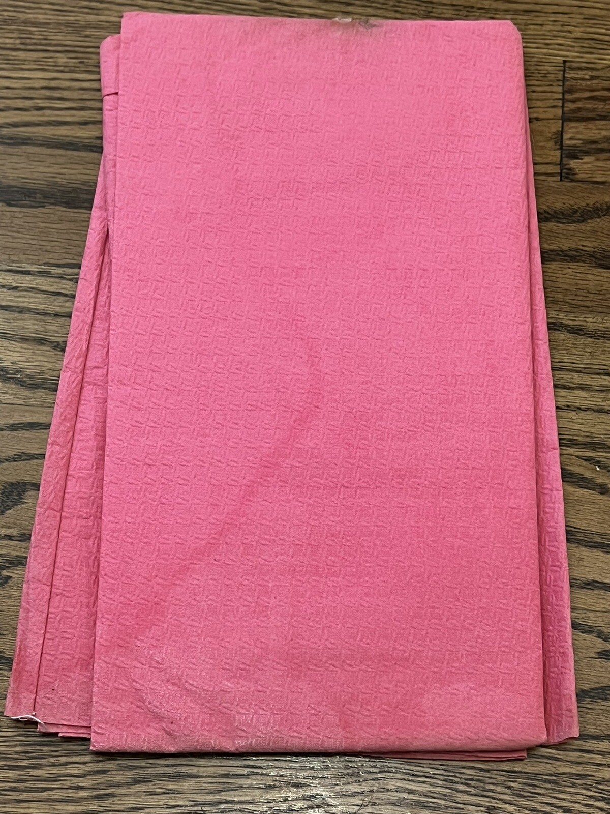 Rare Vintage 1960s Paperdelic Paper Dress Old Stock Solid Pink Large Sz 14-16