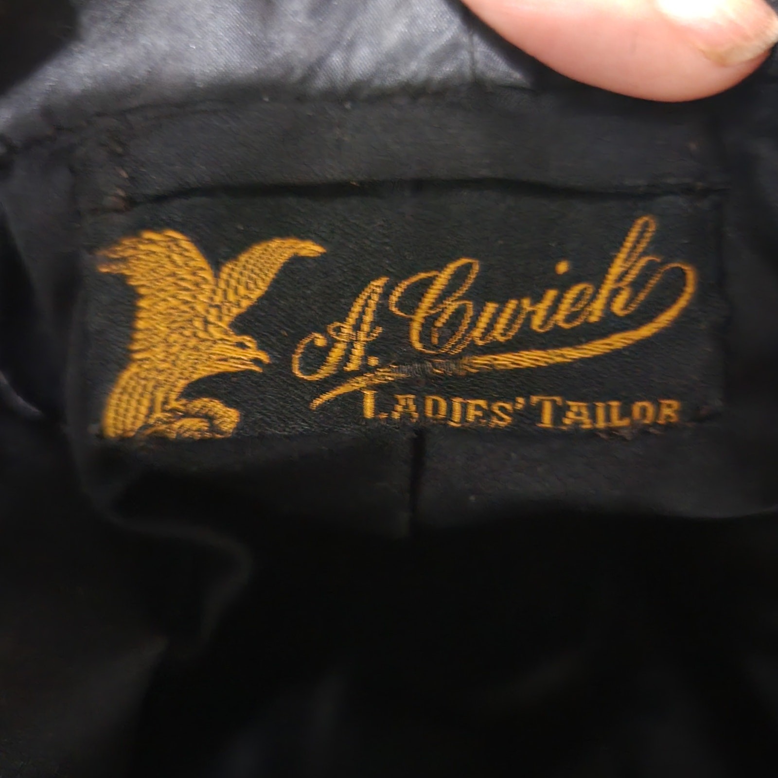 Antique Victorian Silk Jacket Coat Small Black Handmade Tailored Custom Vintage