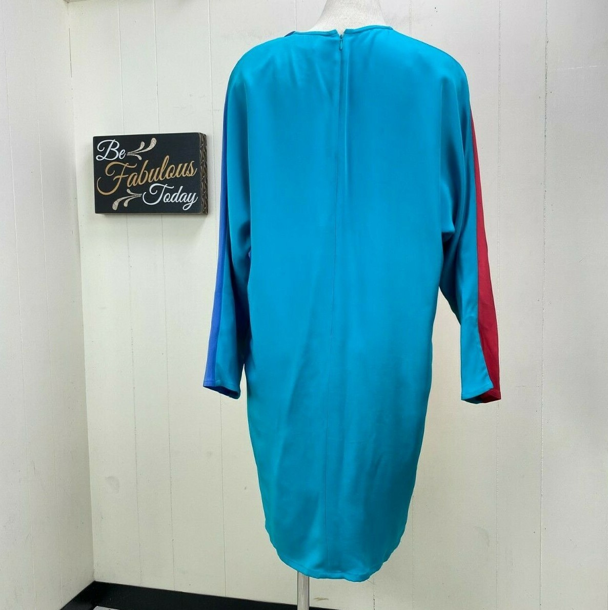 Vintage 80s Yeohlee Primary Color Block Dress Shoulder Pads