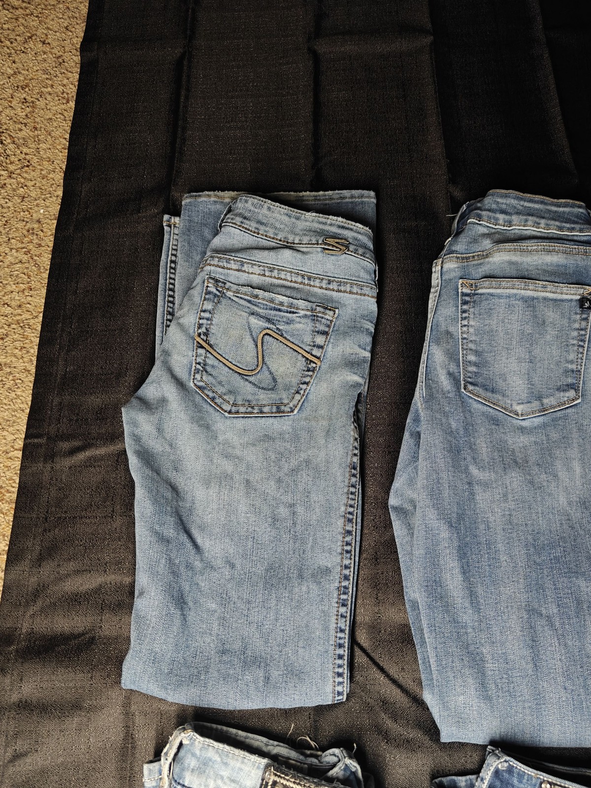 Lot of 6 Womens Jeans Miss Me LA Idalusa Ariya Embellished Bling Blue