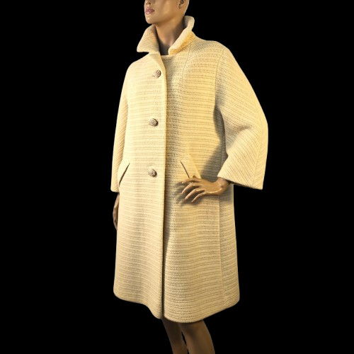 Vintage Sycamore Swing Dress Coat Union ILGWU Label See Size Measurements