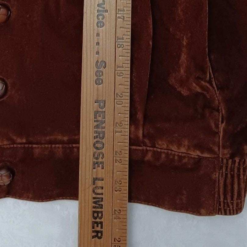 Starfire Vintage 90s Rust Brown Velvet 2 Piece Pant Suit Set Size 10 Made in USA