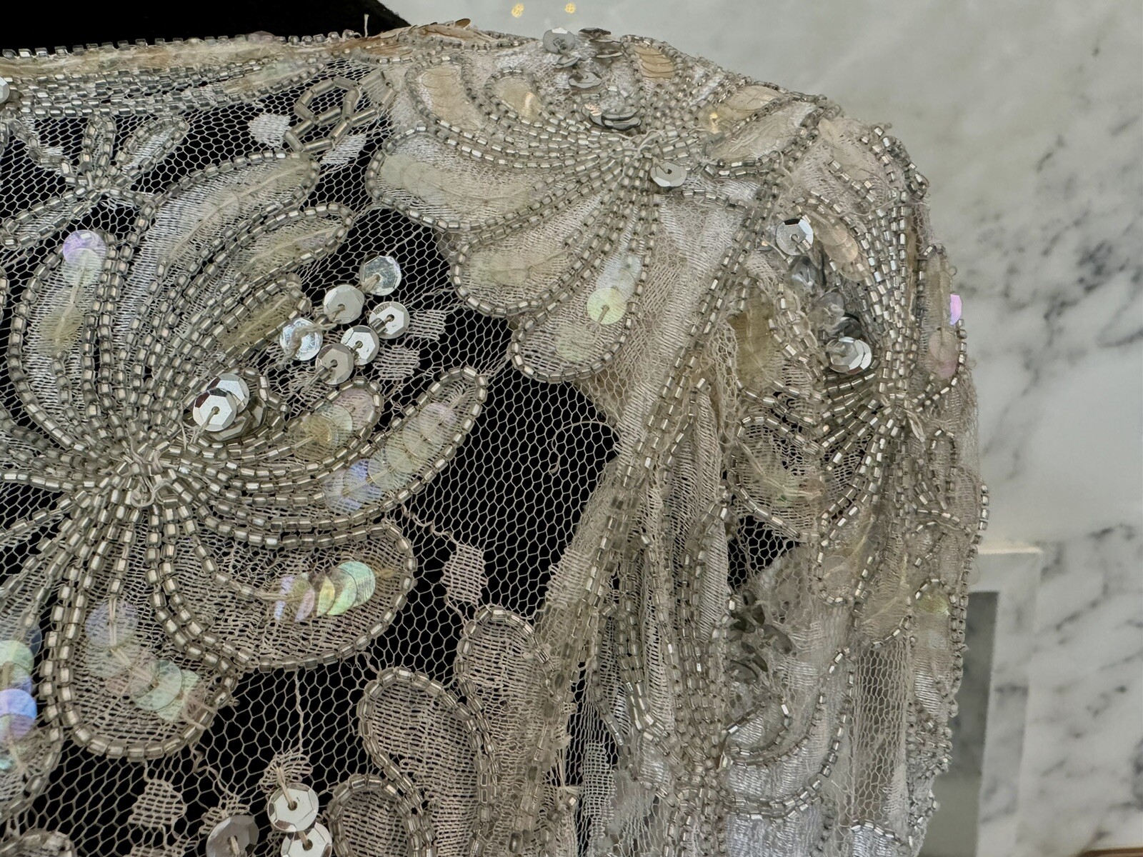 Scala Beaded And Sequined Couture Collection Vintage Dress
