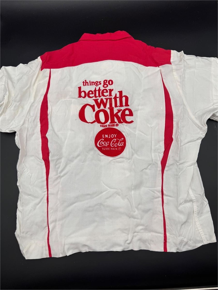 Vintage 1960s Coca Cola Lady Cheswick Bowling Shirt „Things Go Better With Coke”