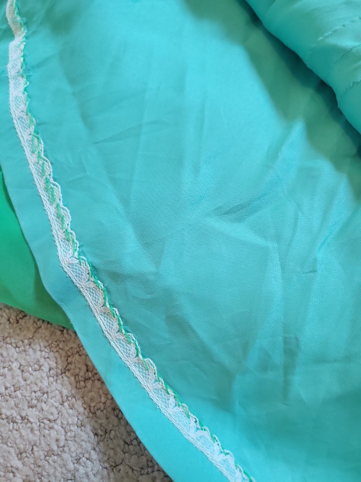 Green Vintage Rhinestone Chiffon Gown Dress Formal Size 0 Mike Benet Formals