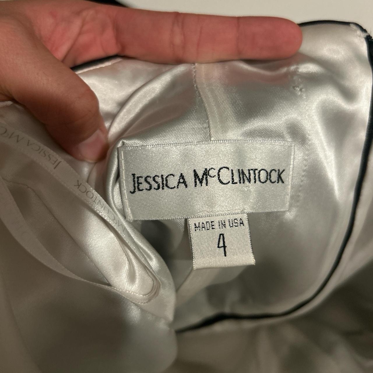 Vintage 90s Y2K Jessica McClintock Archive Color Block Strapless PROM Dress