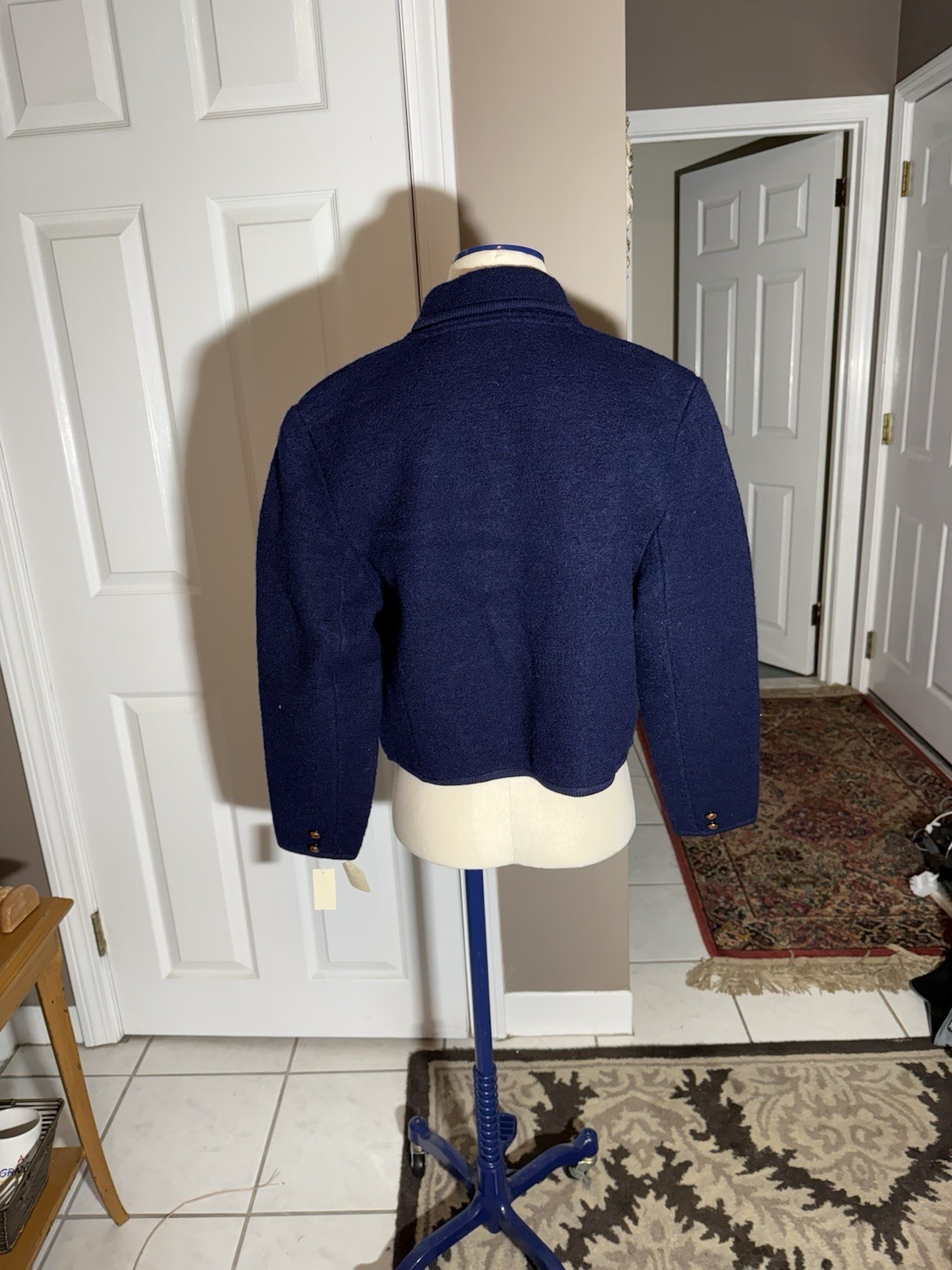 Carroll Reed XL 100% Wool Dark Blue Sweater (New Old Stock)