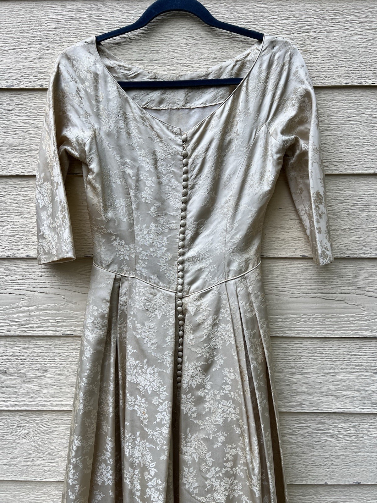 Vintage Wedding Dress Size S/XS Ivory Floral