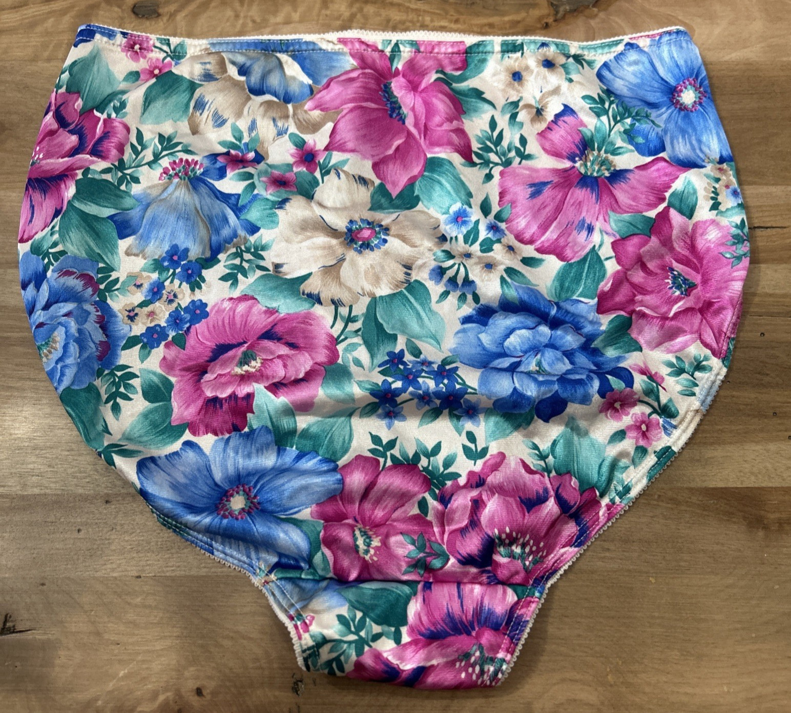 CARLISLE New Vintage Panties Womens Large FLORAL NYLON~SIZE 6~NWT~USA