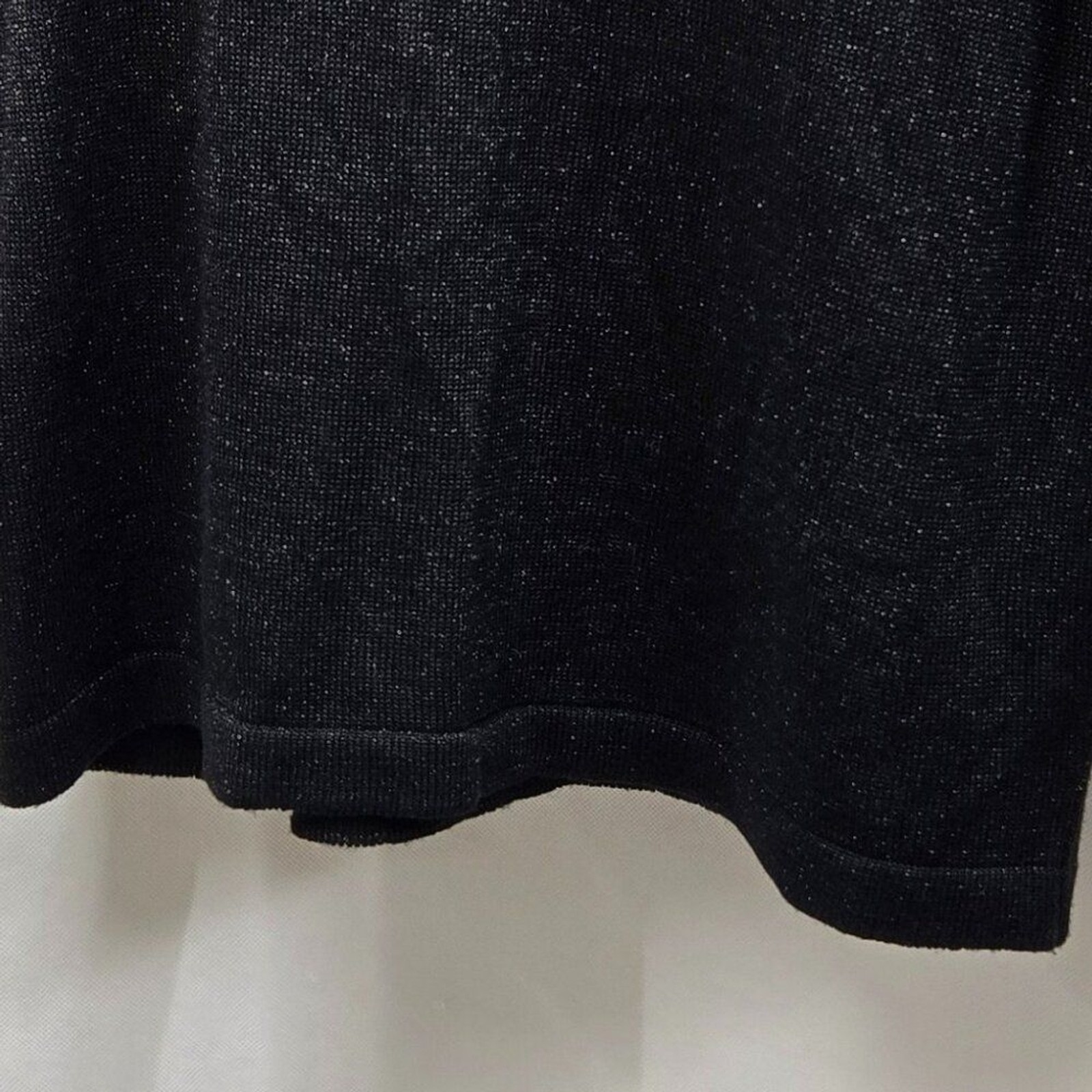 EUC VINTAGE ROCHELLE CALIFORNIA ACRYLIC LUREX SHIMMER BLACK PULLOVER SWEATER