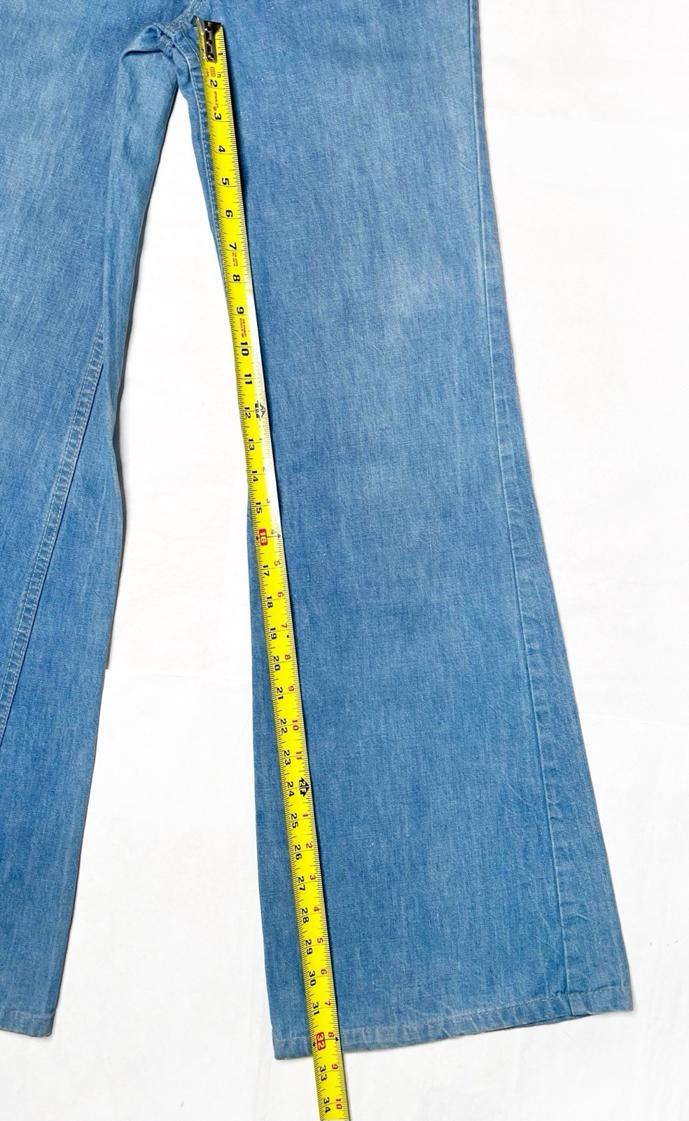 【RARE】Vintage 1978 Levi’s ✤ Fresh Produce Bell Bottom Orange Tab Jeans Fit 27×32
