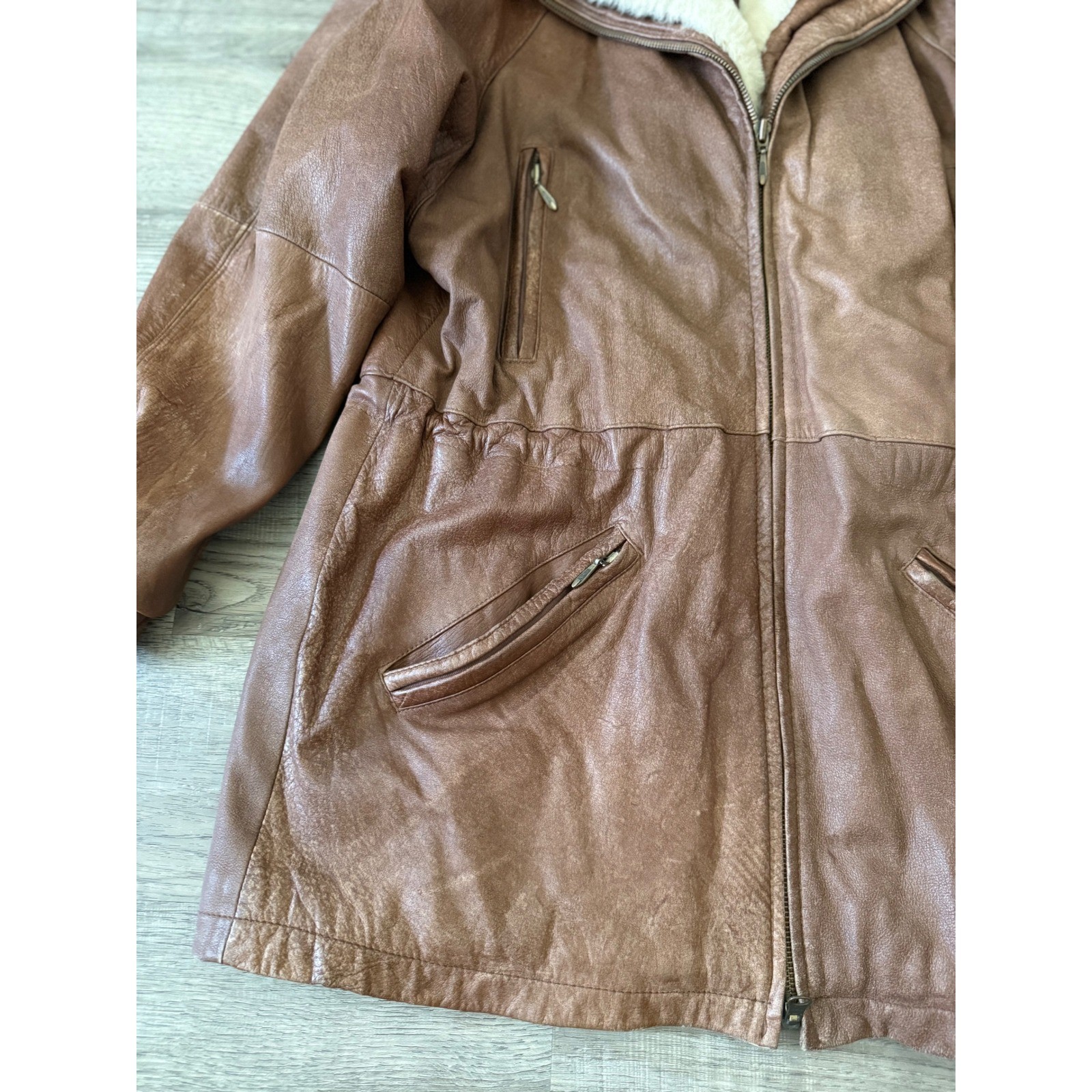 Vintage Wilsons Adventure Bound Leather Coat Jacket Women’s Sm Brown Thinsulate