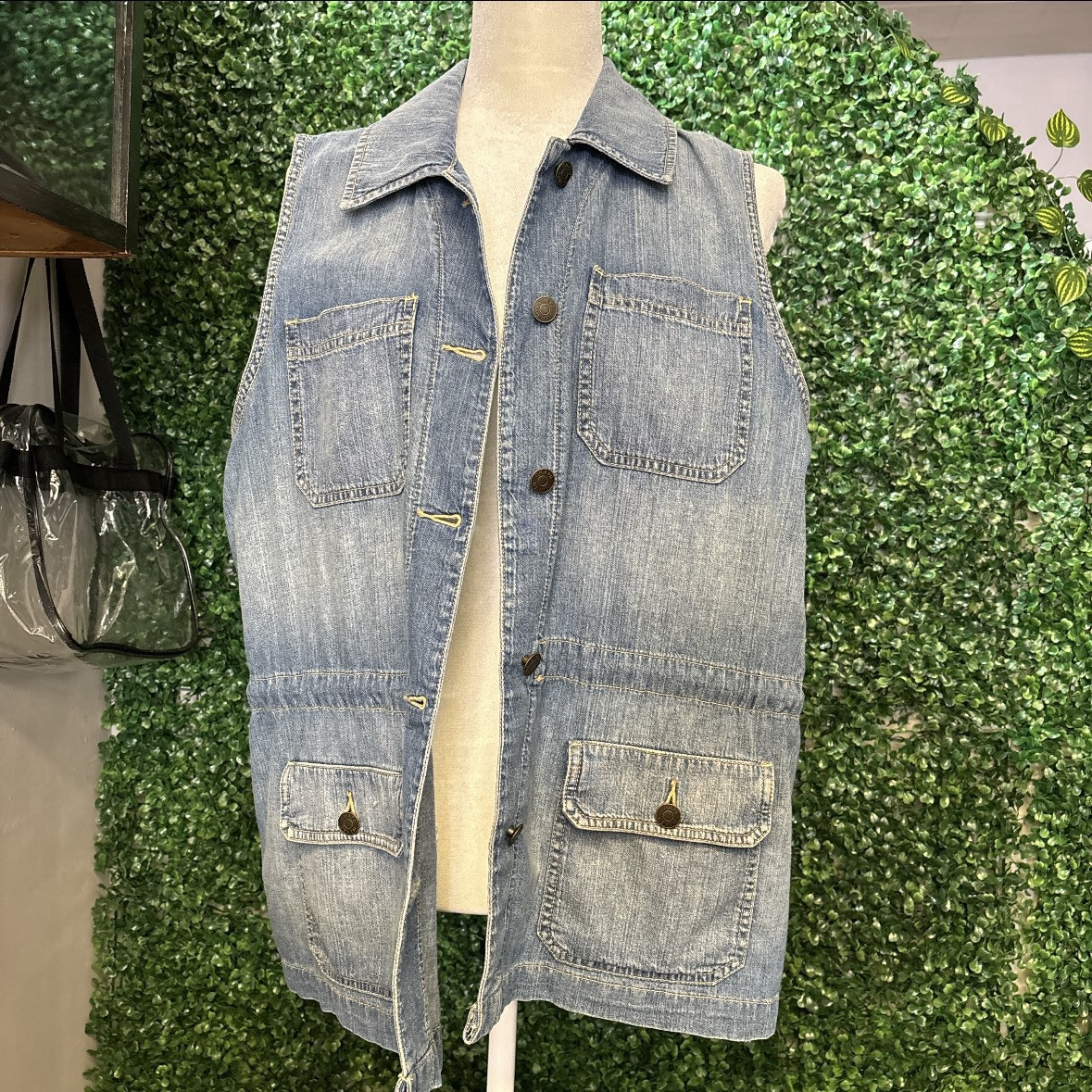 Chaps denim vest