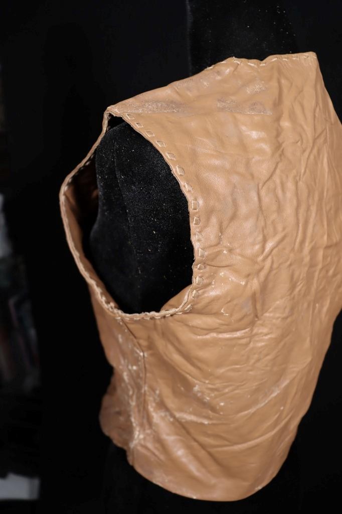 Vintage 1960’s-1970’s Brown Leather Hand Made Vest Size Small