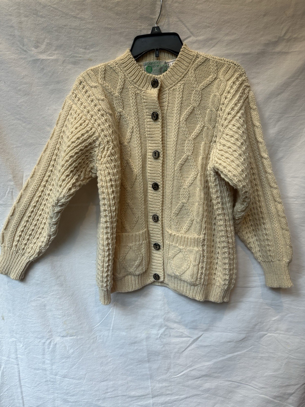 Martin Standún 100% New Wool Vintage Sweater Size 40 EU Made In Ireland