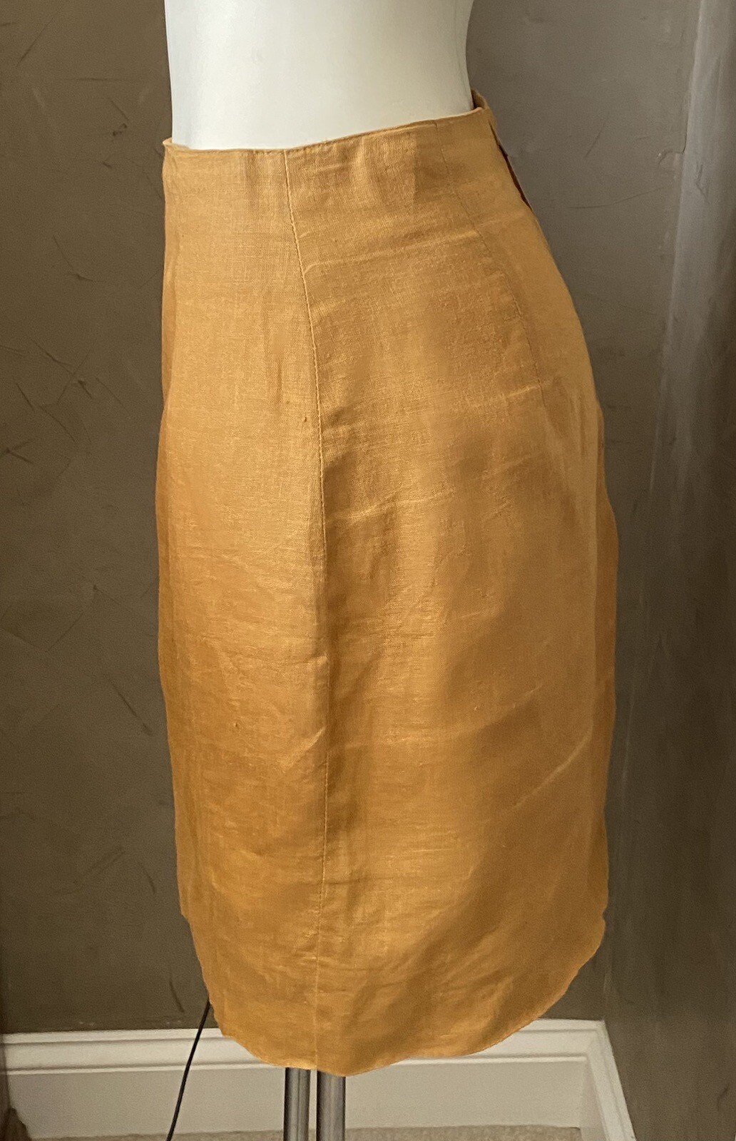 Vintage Nina K Linen Two Piece Skirt Suit Label Size 8 See Measurements