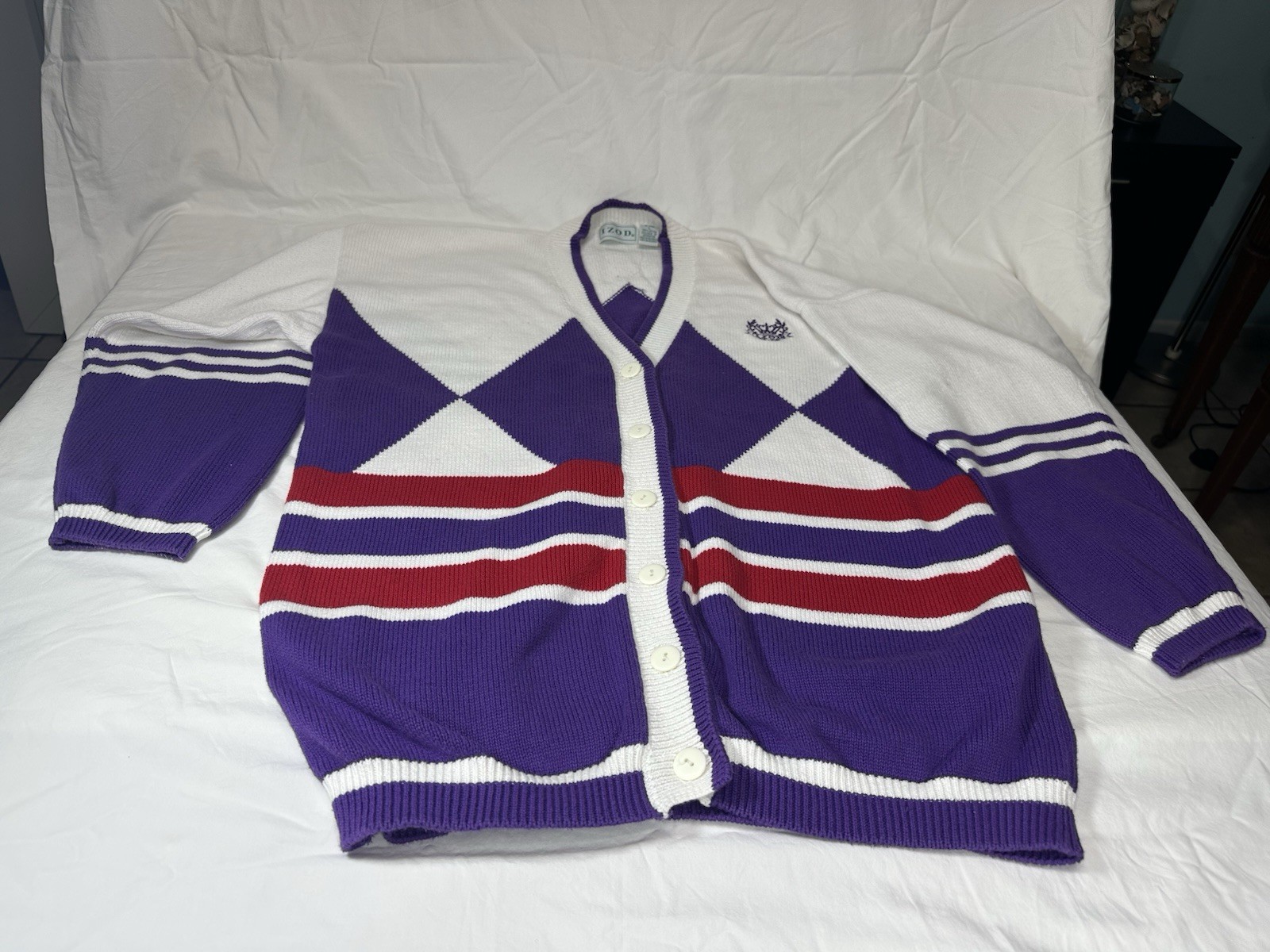 VTG Izod cardigan sweater women’s Size L