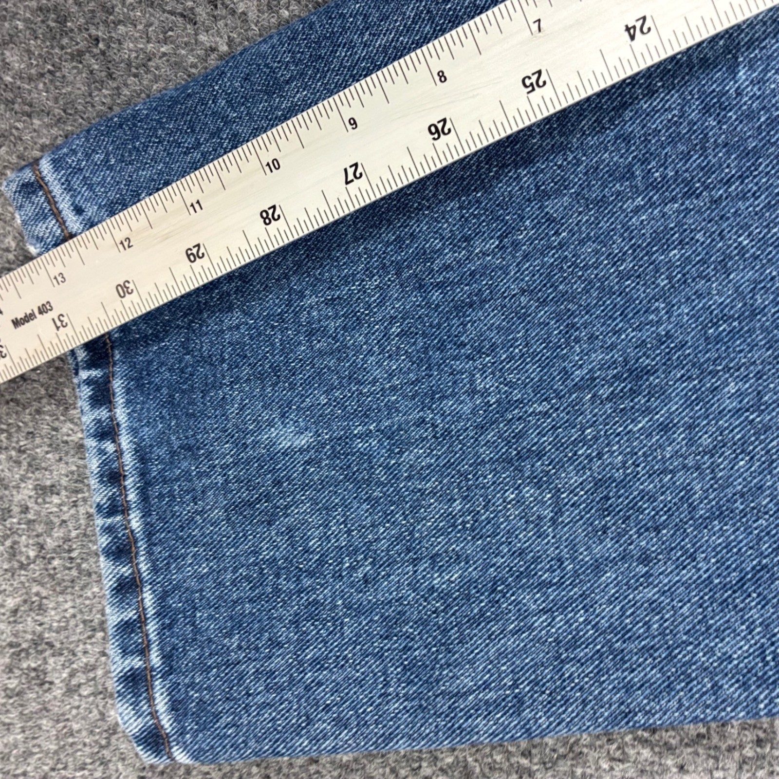 VTG Riders Lee High Waisted Straight Leg Jeans Blue Denim Made in USA 10M 28×32