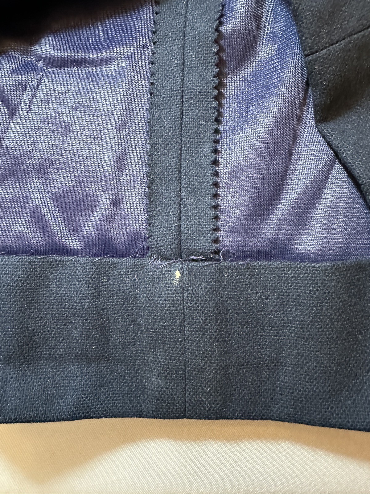 Vtg 70s Brentshire Skirt Dark Blue Straight Back Zipper Montgomery Ward Classic