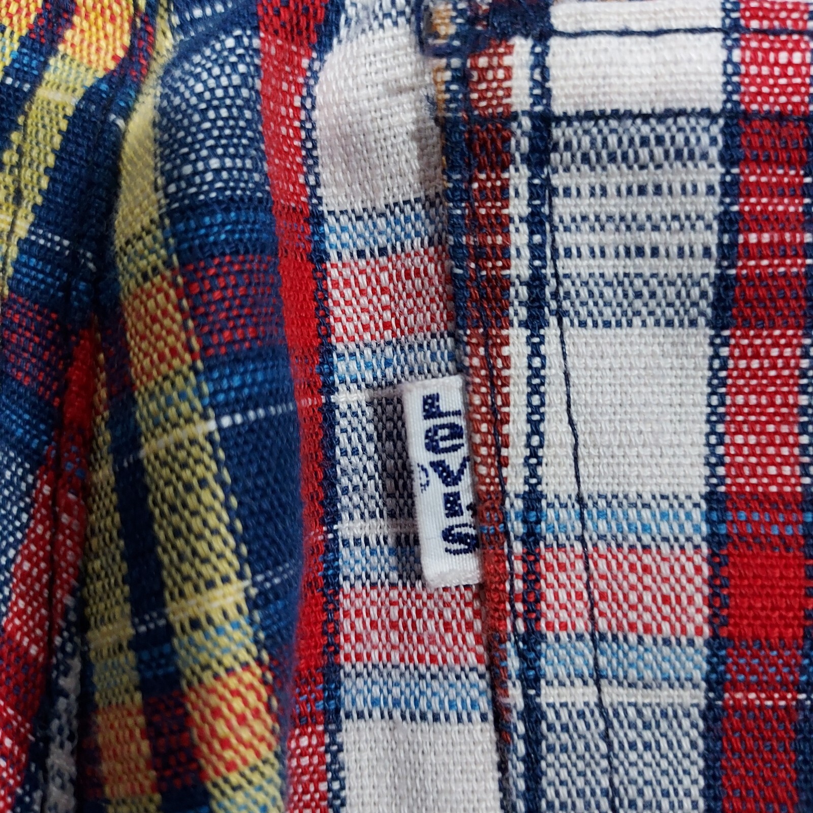 VTG 70’s Levi’s Boys Sta-Prest Plaid Flare Slacks Reg 12 Made in USA
