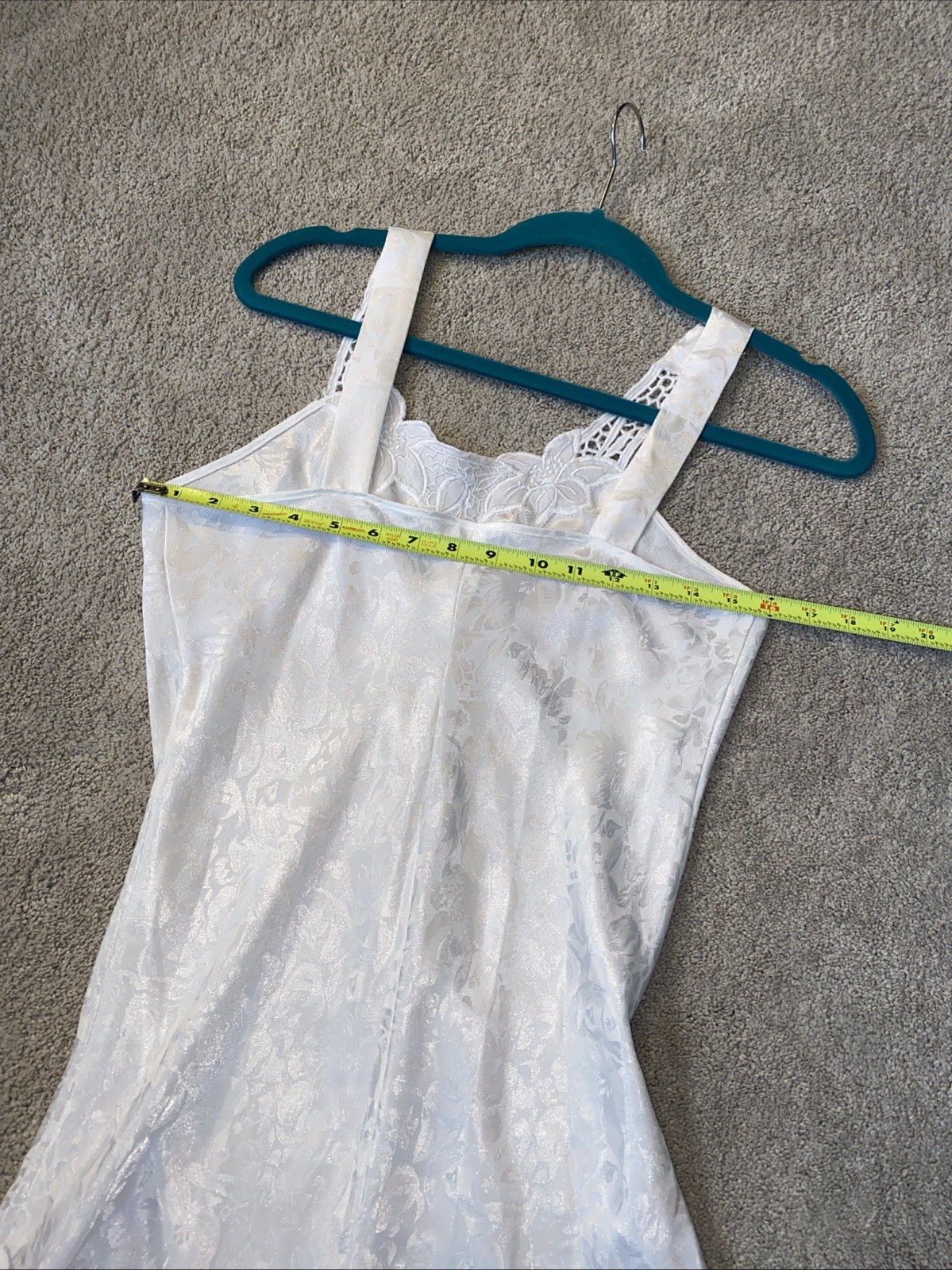 Erika Taylor Vintage Lingerie Nightgown White Small USA Made