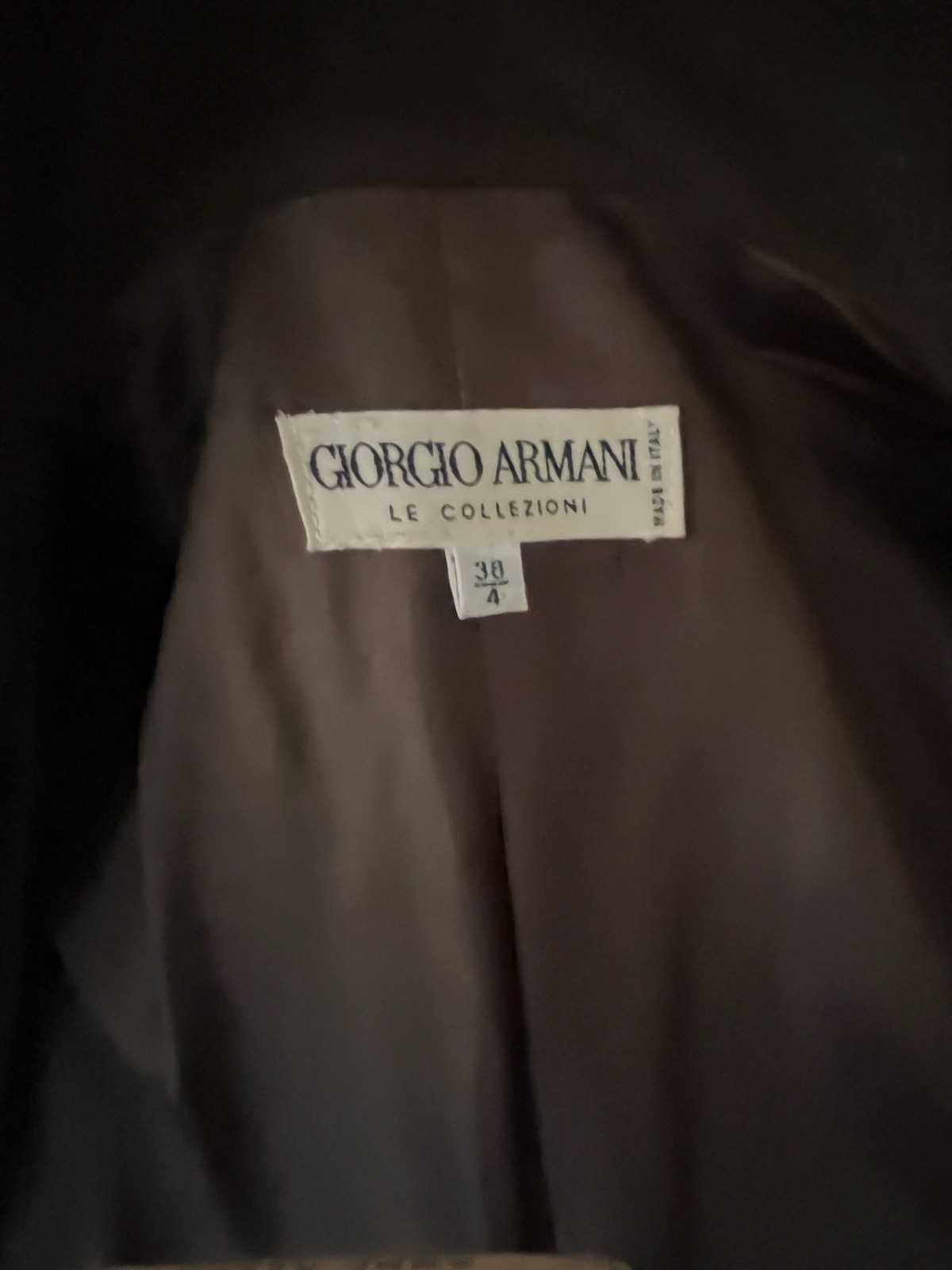 Vintage Giorgio Armani Coat Wool Angora Fur Camel Hair-Made In Italy 38/4