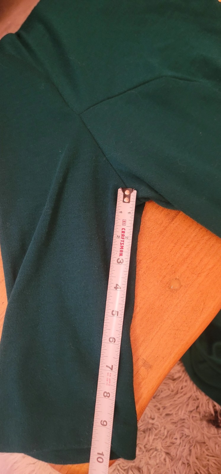 VTG 80s Ms Conduct California Teal Green Dress Boho USA 22W