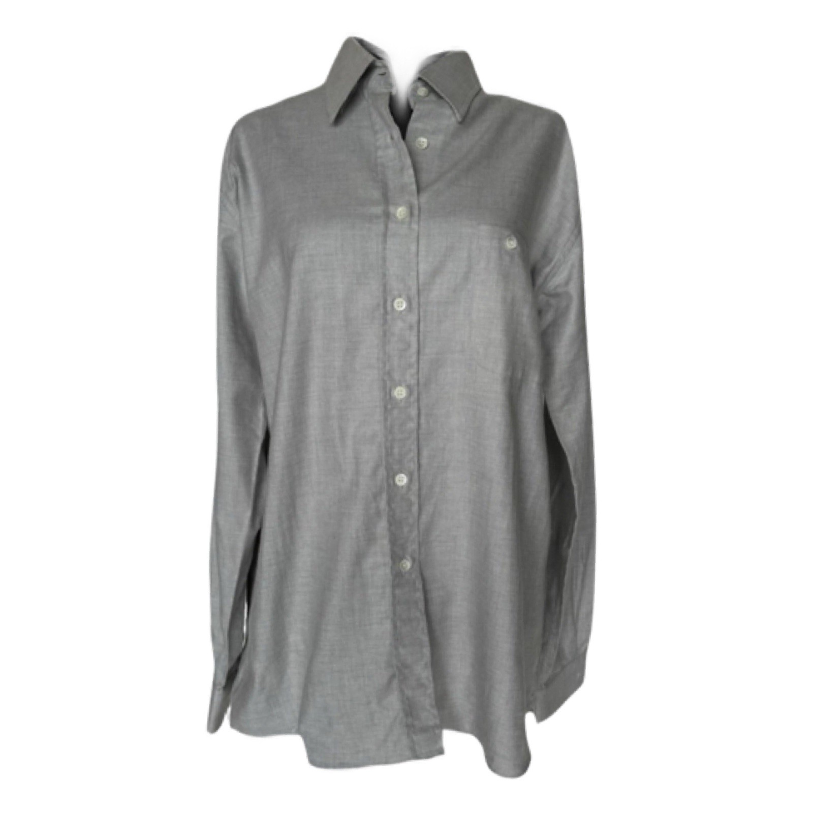 Vintage Italian Maria Luisa Women’s Blouse In Blue/Gray Size IT 46/US 12